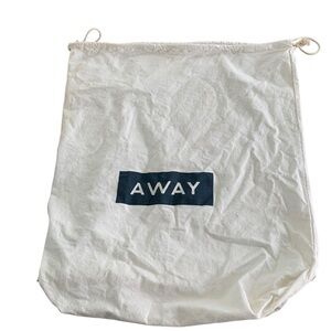 Away White Travel Drawstring Bag